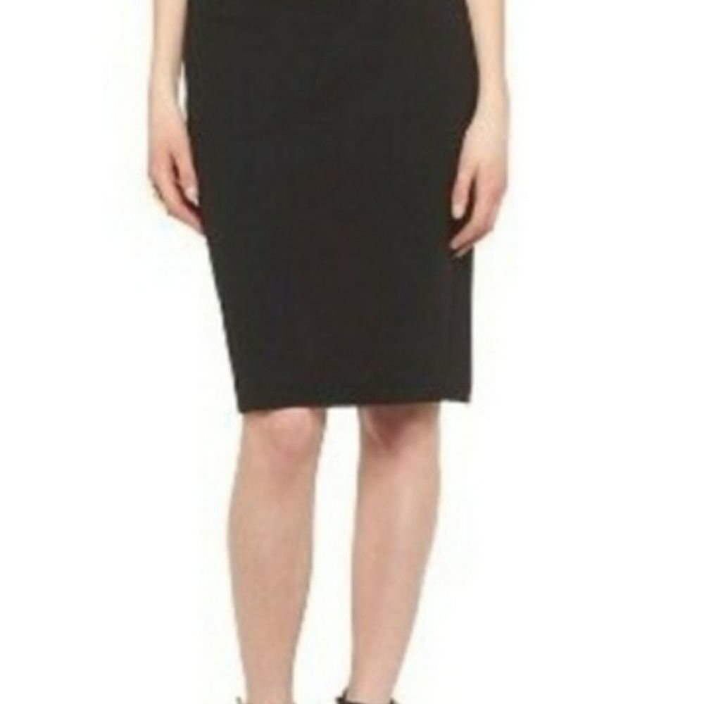 MOSSIMO Black Stretch Black Pencil‎ Skirt  Sz XS